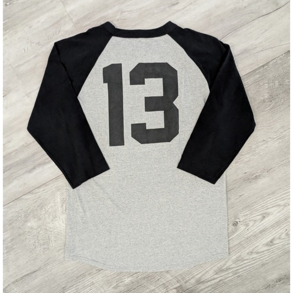 Atomic Garden Heart Tee Oakland‎ #13-Medium Champion Baseball 3/4 Sleeve Shirt - Picture 6 of 10